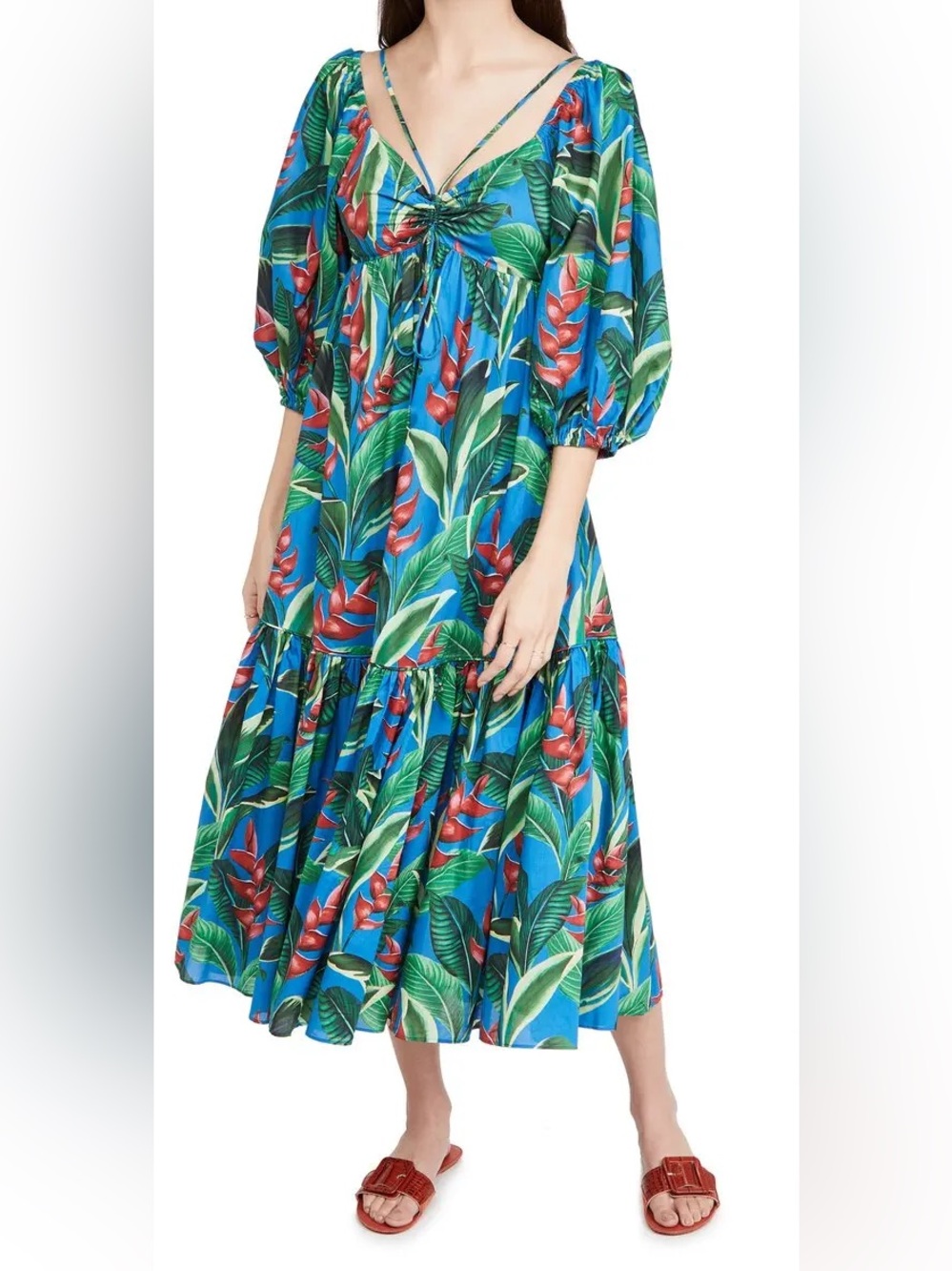 Farm Rio Dream Garden Mini Dress